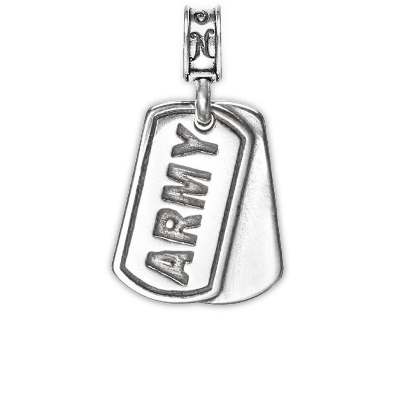 Army Dog Tag Charm