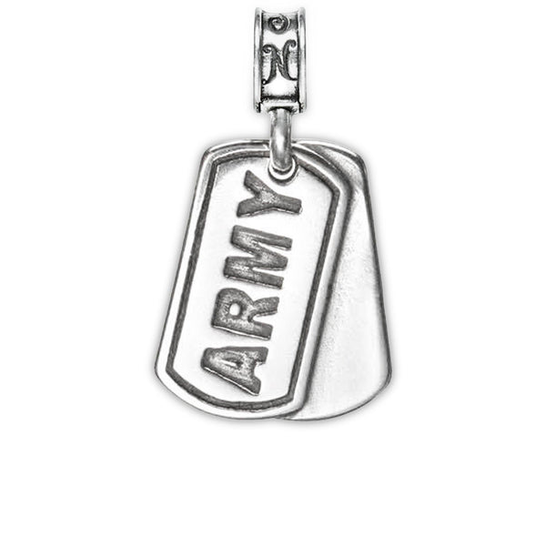 Army Dog Tag Charm