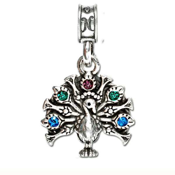 Monterey Peacock Charm