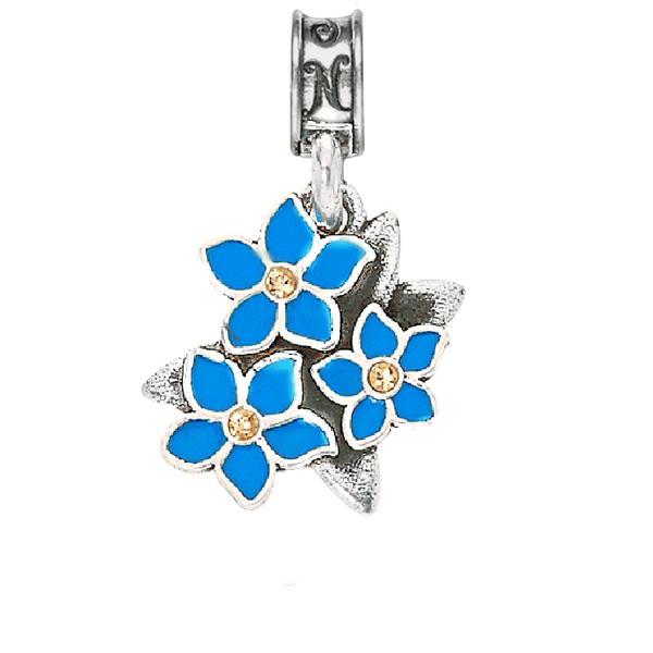 Command Sgt. Major Wife Forget-me-not" Flower Charm