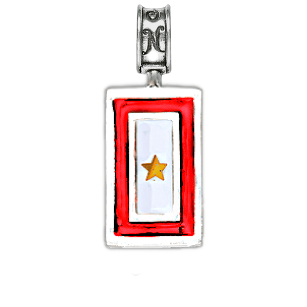 Gold Star Flag Charm