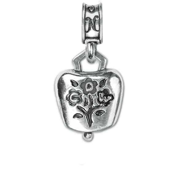 Commanding Officer's Wife Cowbell Charm-Silver