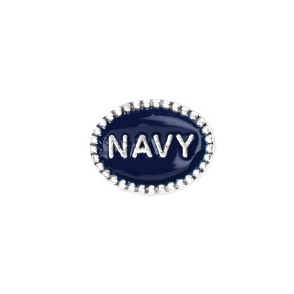 Navy Beaded Charm