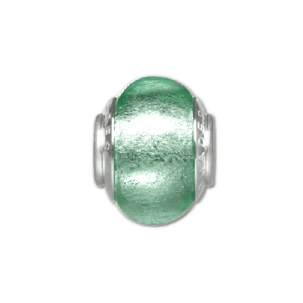 Gulf Green Glass Bead Charm