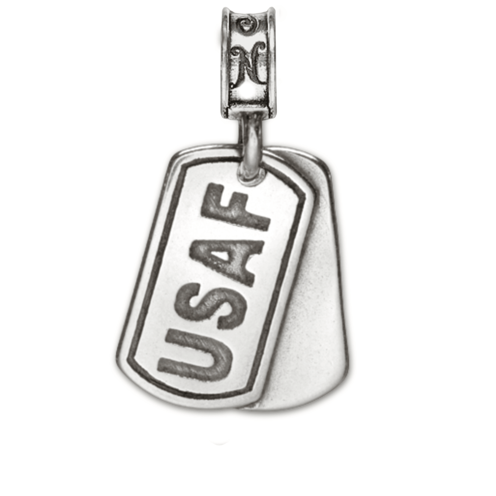 Air Force Dog Tag Charm- Pendant