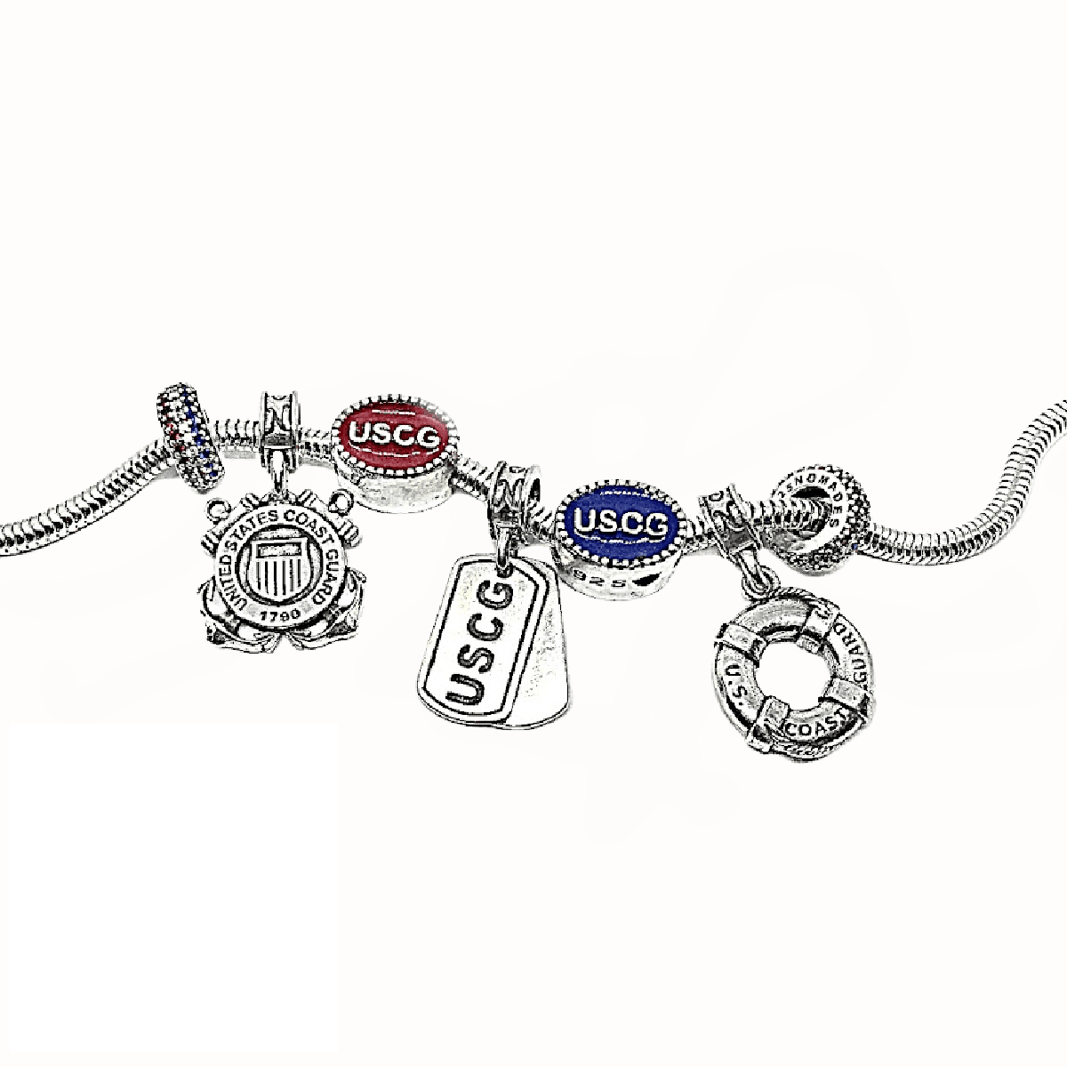 Coast Guard Dog Tag Charm