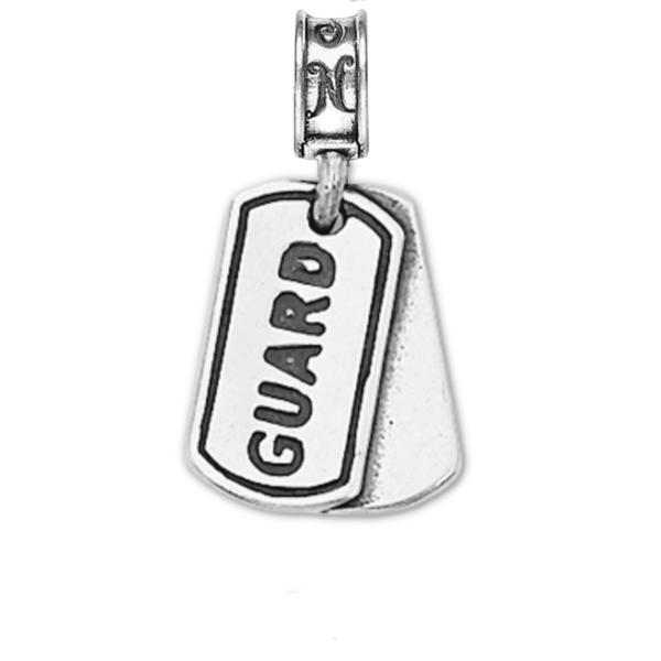 National Guard Dog Tag Charm- Pendant