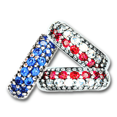 Stars and Stripes Pave Bead Bundle