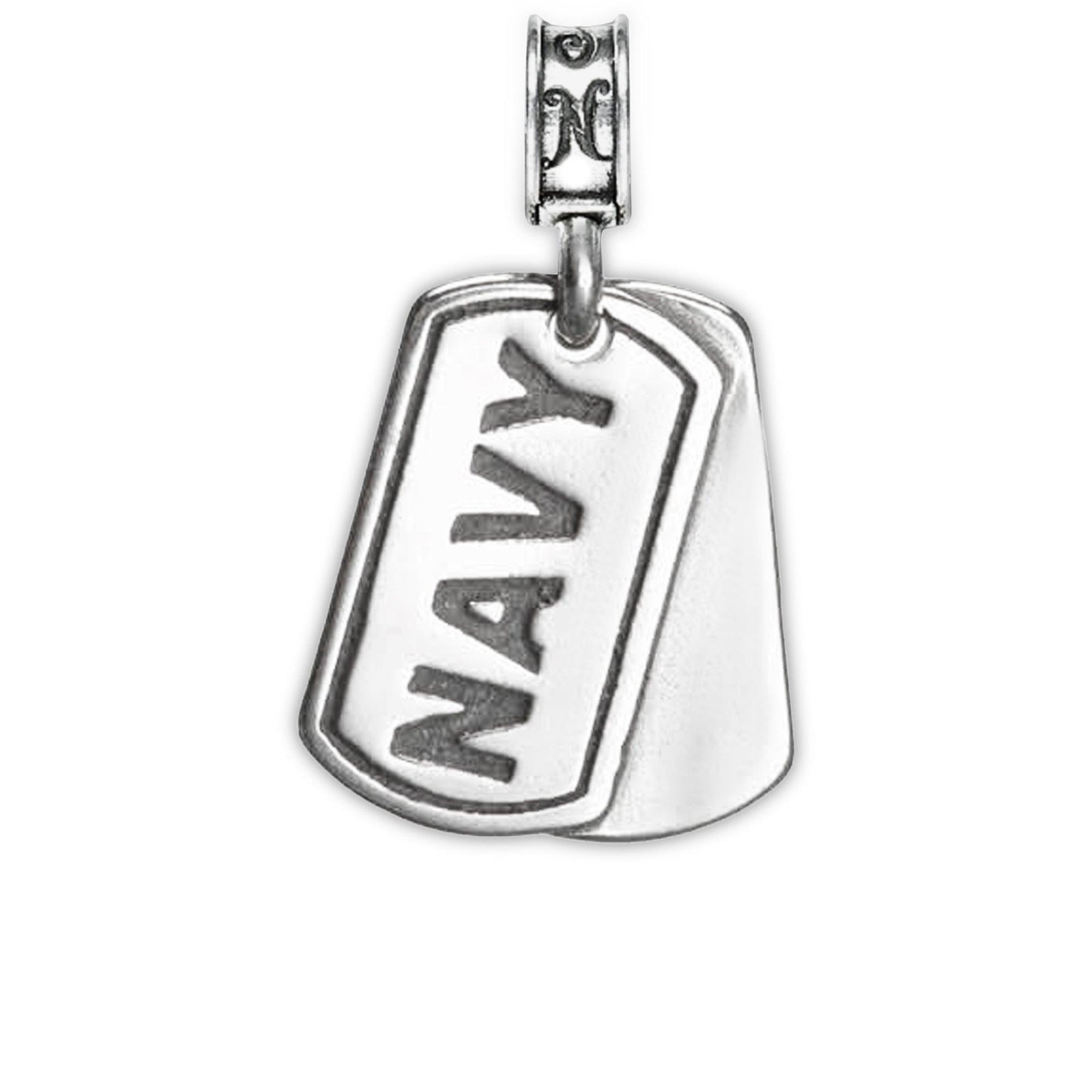 Navy Dog Tag Charm