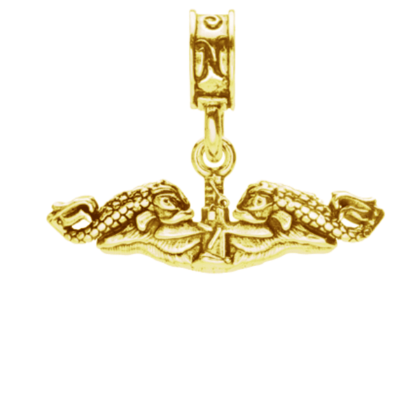 Sub Service Insignia Charm Gold