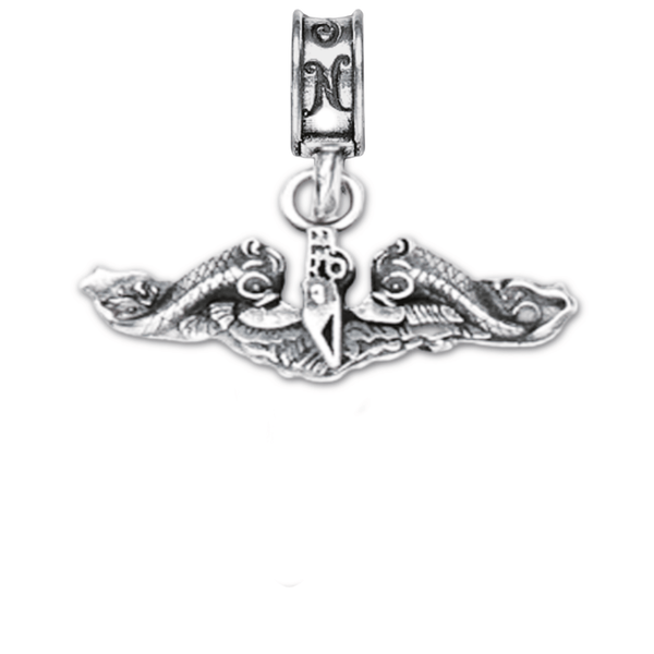 Sub Service Insignia Charm Silver