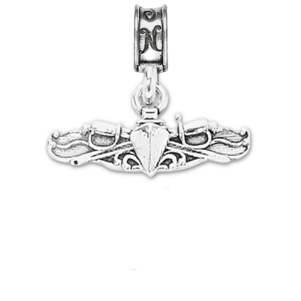 Surface Warfare Officer Charm Silver