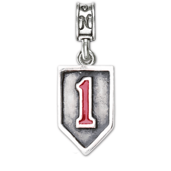 Big Red One Insignia Charm