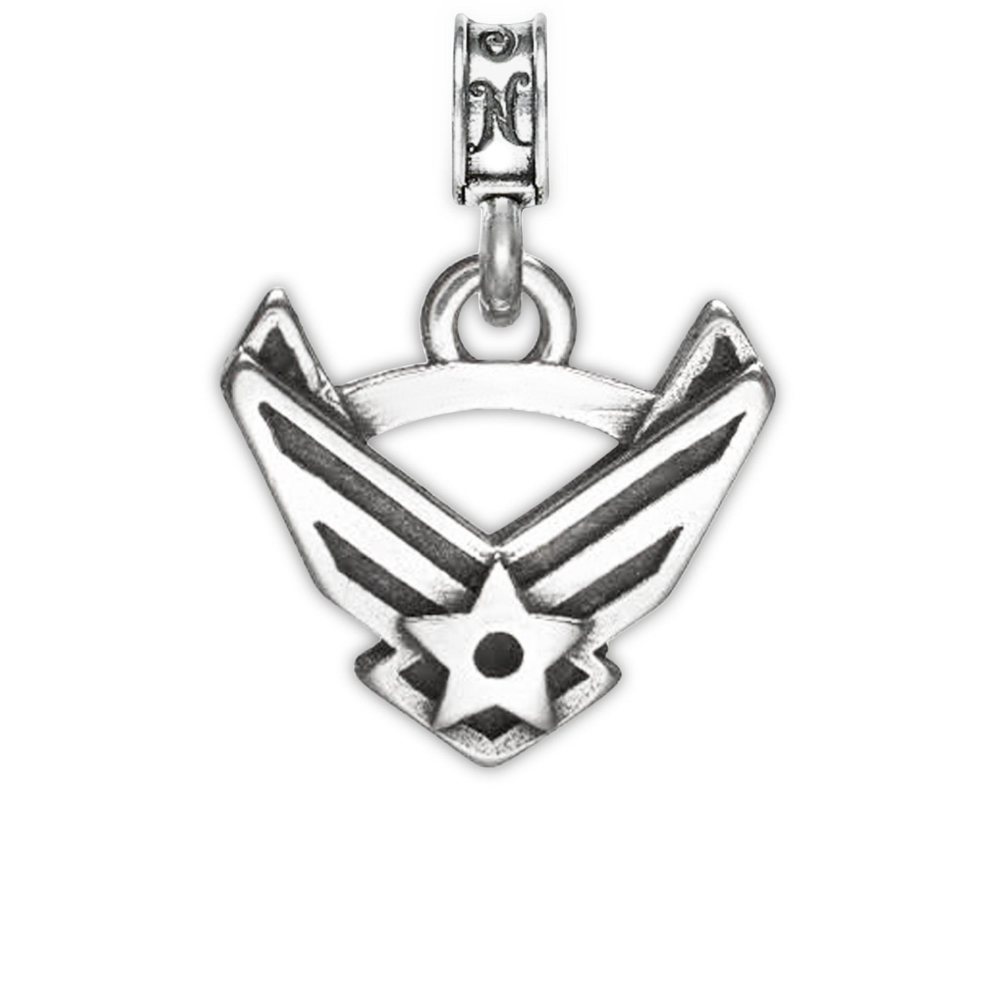 Military Jewelry, Military Charms, Military Gifts, USAF, United States Air Force, Air Force Emblem, USAF Emblem