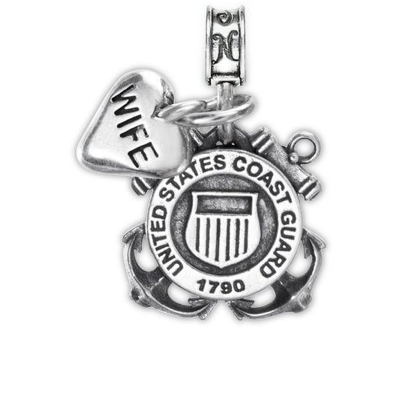 Coast Guard Emblem Charm w/ Mini Twinkle Charm