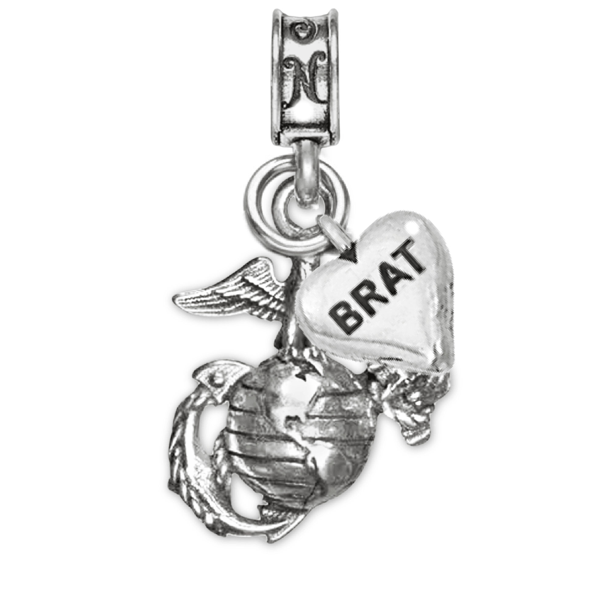 USMC, EGA, Eagle Globe and Anchor, Marine Corps Charm, Marine Corps Brat