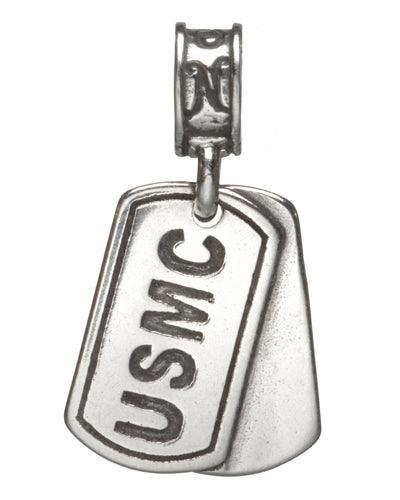 Marine Corps Dog Tag Charm- Pendant